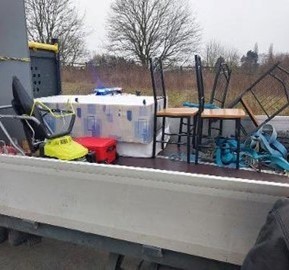 Derbyshire Police stopped this insecure load during Operation Freeway