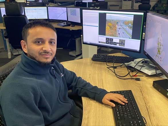 National Highways duty operations manager Rady Salim will be working in the West Midlands Regional Operations Centre.