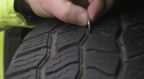 Caption: Motorists are being encouraged to check their tyres before setting off including tread depth.