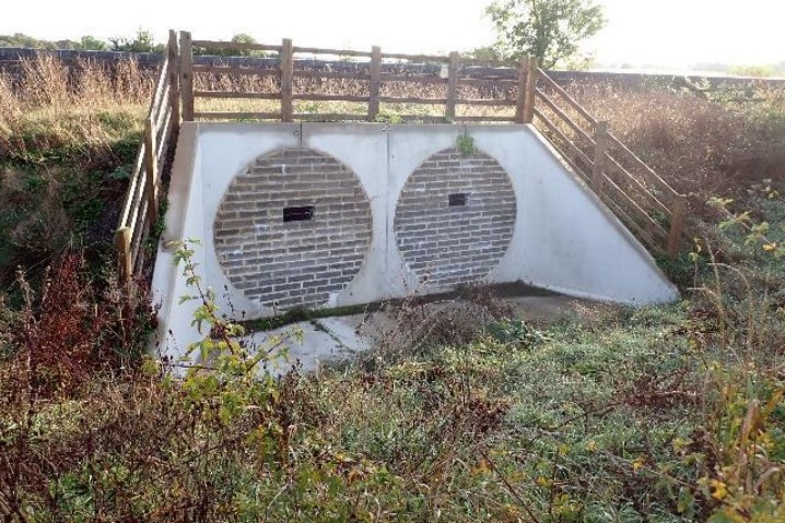 Stump Cross Bridge in Somerset after infill works